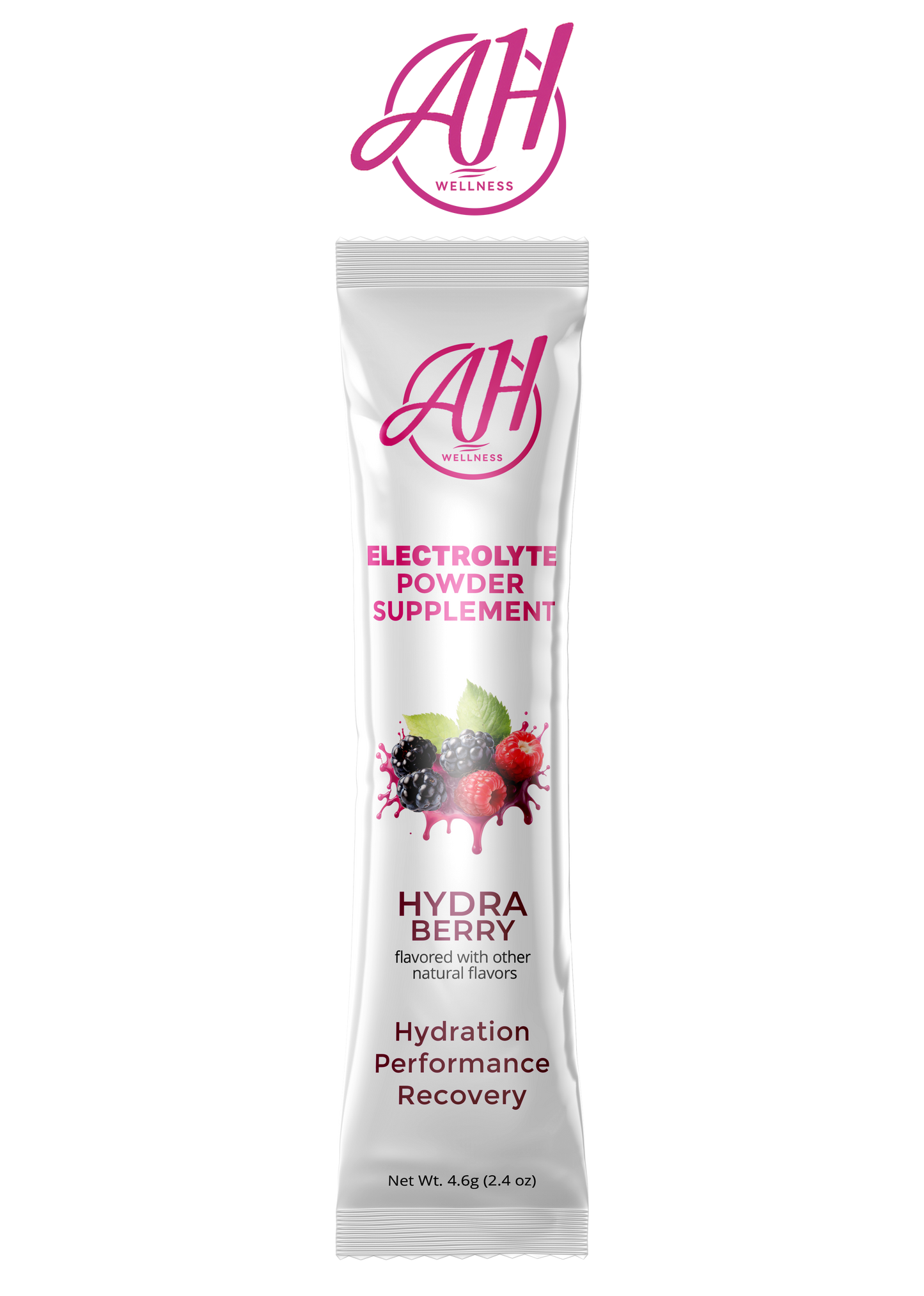 AH Wellness | Hydra Berry – Electrolyte Hydration Stick Packs